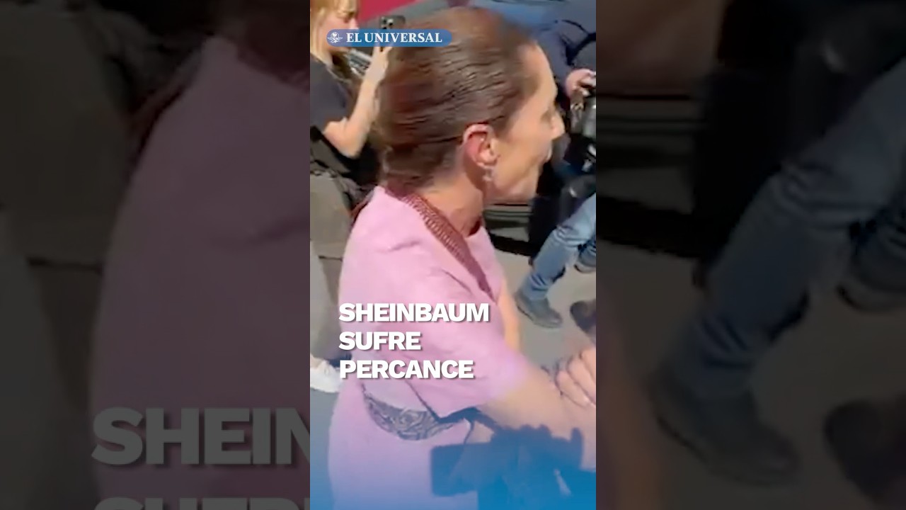 Sheinbaum sufre incidente&nbsp;en&nbsp;evento&nbsp;de&nbsp;Nayarit;&nbsp;le pican el ojo #shorts