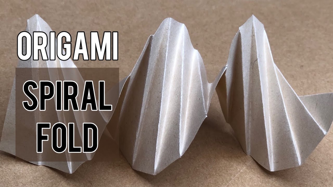 origami Spiral Fold آموزش اوریگامی چین مارپیچی