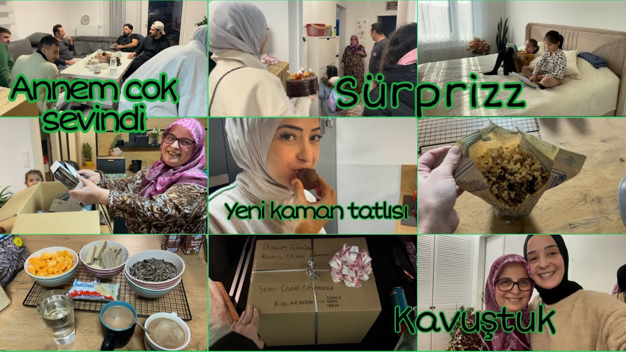 Annemin dogumgünü | sürpriz yaptık | yeni ikea tabakları | yeni yatak | kaman tatlısı | günlük vlog