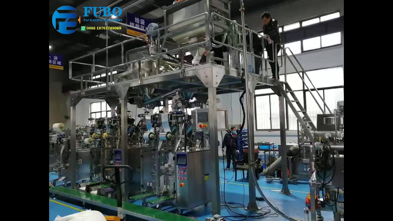 3 in 1 coffee powder mixing & packing processing line with rejecting function exported to Vietnam
