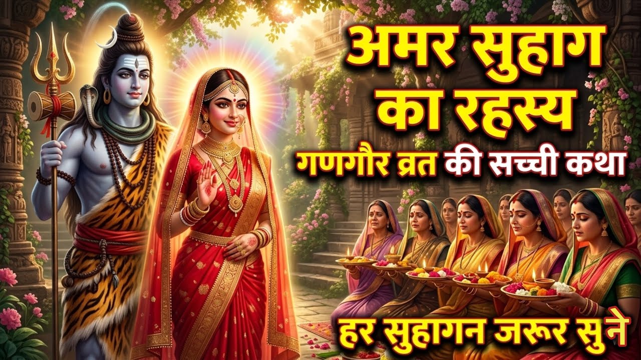 गणगौर की अमर सुहाग देने वाली कहानी - शिव पारवती की कहानी - Gangaur Vrat katha @vastutipsHindi 
