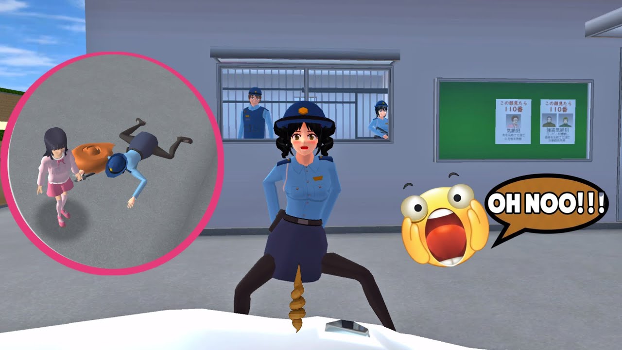 POLISI RINA EEK SEMBARANGAN DI DEPAN KANTOR SEHABIS NANGKAP PENJAHAT | SAKURA SCHOOL SIMULATOR 