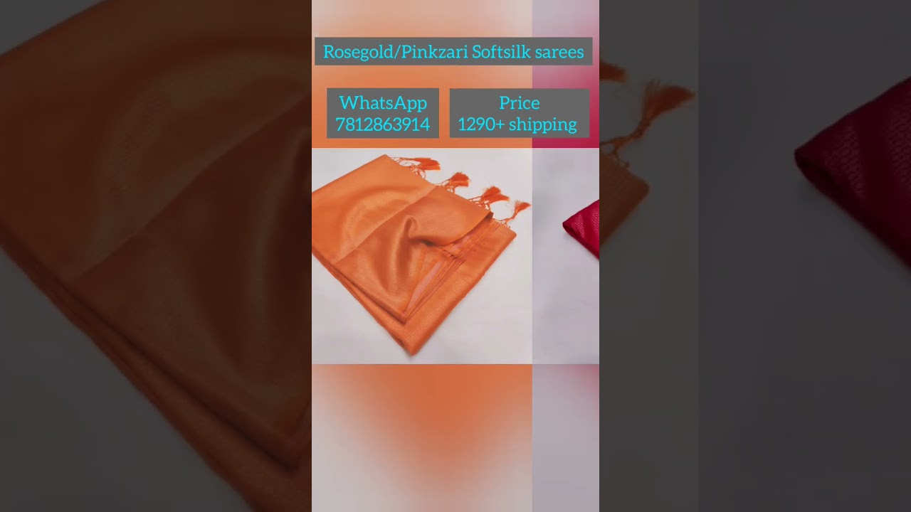 #rosegold #softsilksarees #softsilk #ethnicwear #functionwear #saree #brocadeblouse #trending