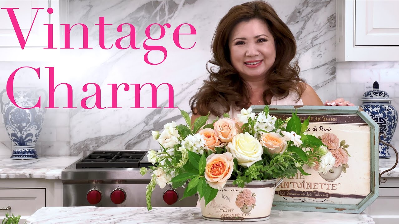 How To Make A Pretty Vintage Flower Arrangement