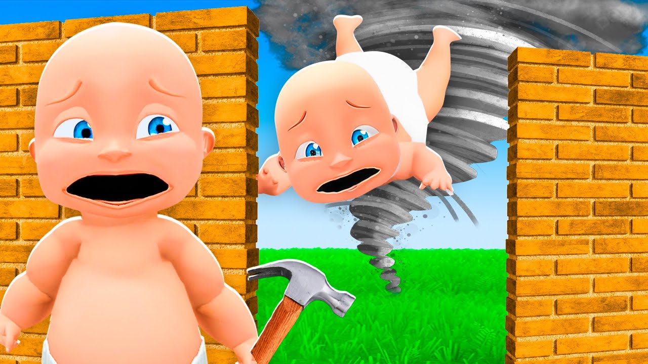 Baby Builds To SURVIVE NATURAL DISASTERS!