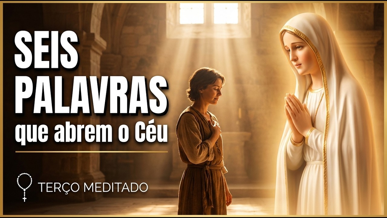 TERÇO MEDITADO | Você não precisa chegar perfeito. Precisa chegar