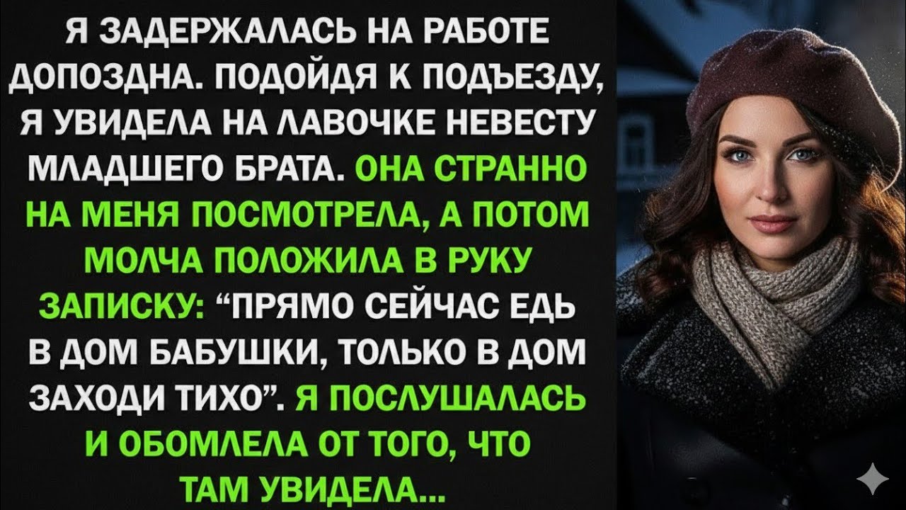 Невеста брата сунула мне записку: 