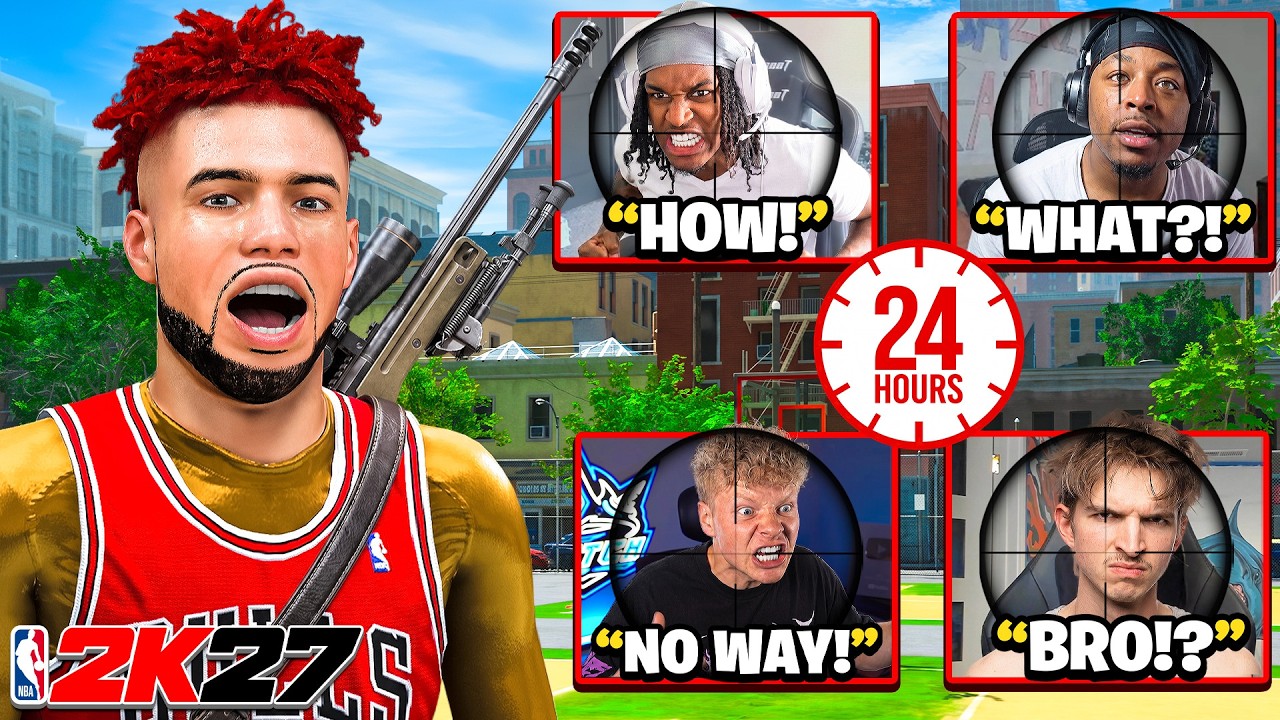 I stream sniped EVERY streamer for 24 HOURS on NBA 2K27...