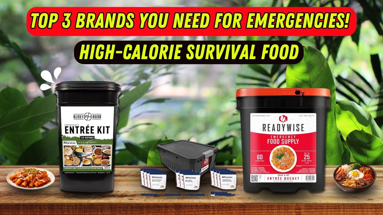 🔥 Best Survival Food? Top 3 High-Calorie Emergency Meals You NEED!