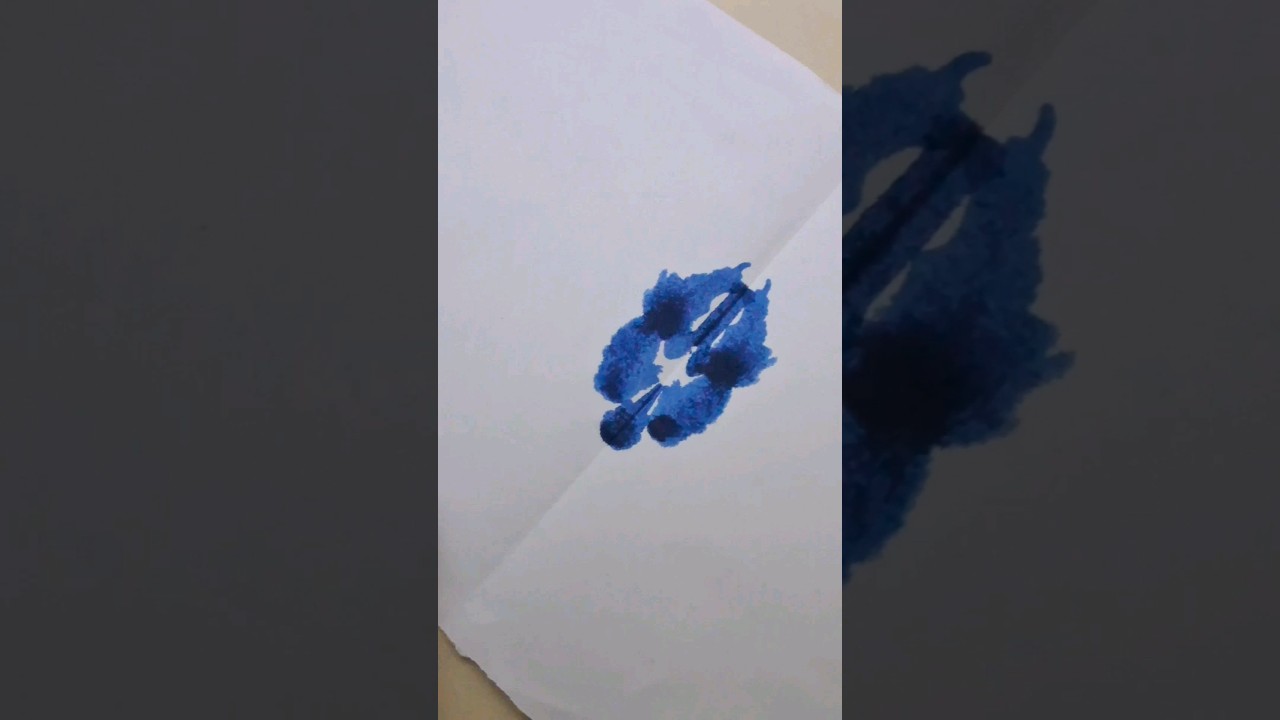 Ink - blot devil , Maths Project,  Art Project # shorts # pilot ink