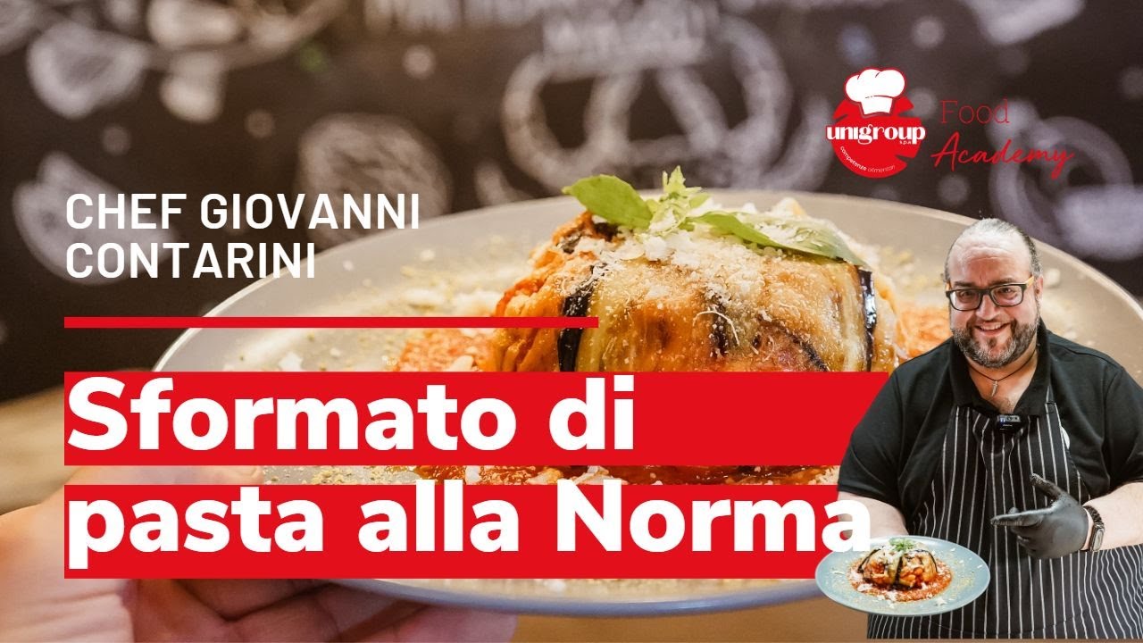 Sformato di Pasta alla Norma di Chef Food Boss Contarini Nostos Bistrot Ortigia #UnigroupFoodAcademy