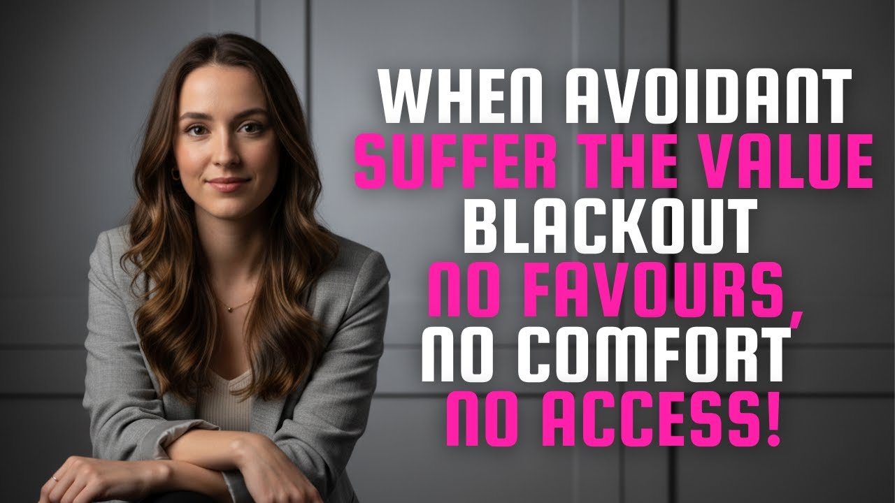 When Avoidant Suffer the Value Blackout No Favours, Comfort, Access and Regret Starts Doing | Clara