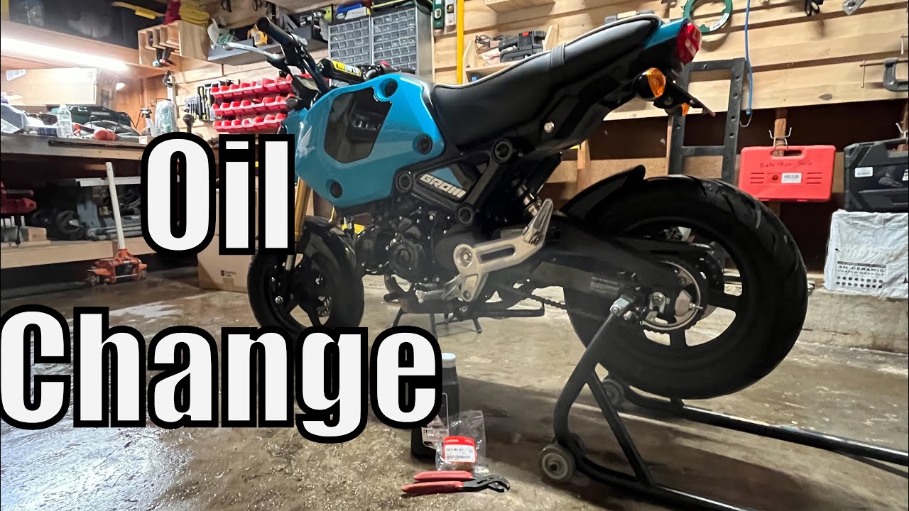 How To Change Oil On Honda Grom! 2024 Honda Grom  First Oil Change!!