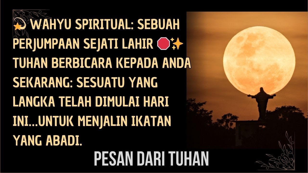 🛑✨ TUHAN BERBICARA KEPADA ANDA SEKARANG: Sesuatu yang langka telah dimulai hari ini…