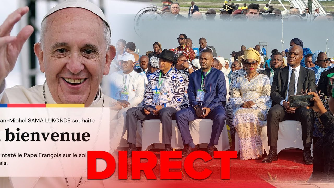EN DIRECT DE L'AEROPORT DE NDOLO SAINTE MESSE AVEC LE PAPE FRANCOIS