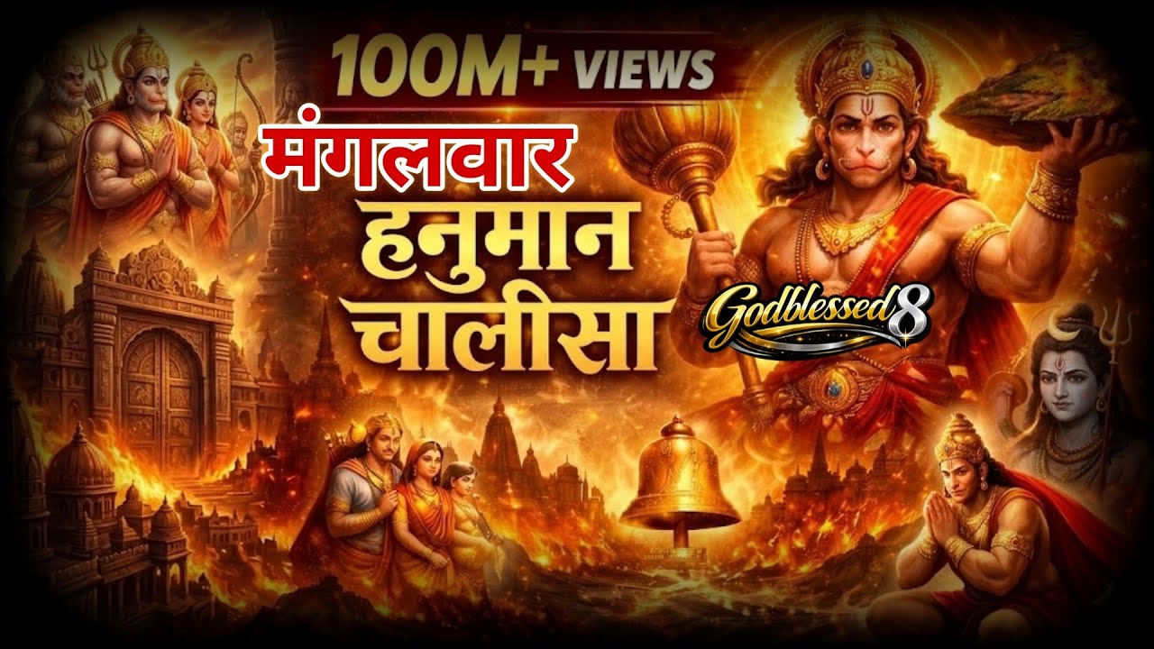  Jai Hanuman Ji 🔥 Powerful Mangalwar Hanuman Chalisa | Spiritual Energy & Protection #hanumanchalisa
