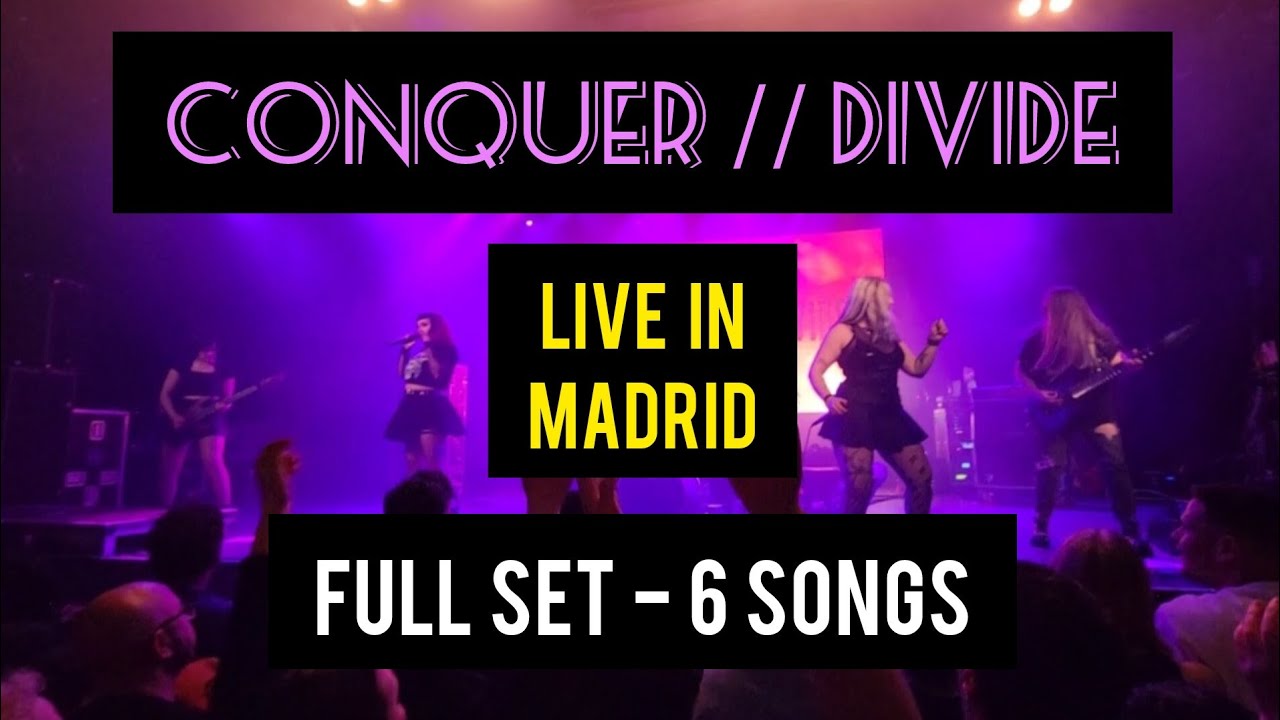 CONQUER // DIVIDE - MADRID 🇪🇦 - Full Set - 6 songs - 4/4/24 #livemusic #tour #fyp #martintc