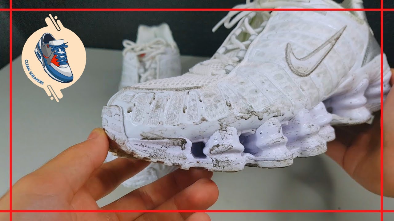 Como Limpar Seu Nike Shox TL (12 Molas)? (ASMR) Clean Sneakers