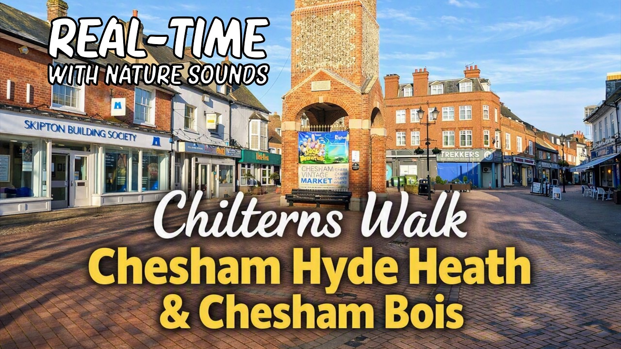 Walk 208 | Chilterns Walk Chesham Hyde Heath & Chesham Bois | Real Time & Nature Sounds #walkingtour