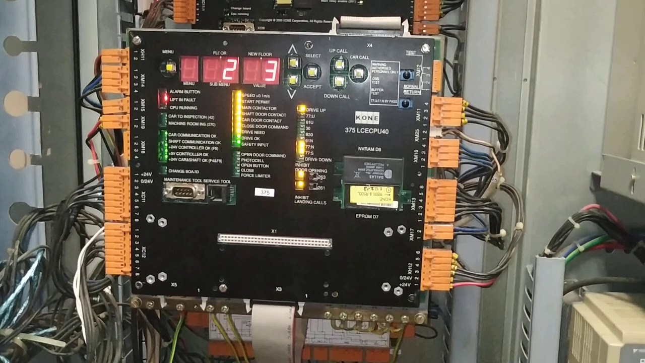 Kone Elevator fault code chaking