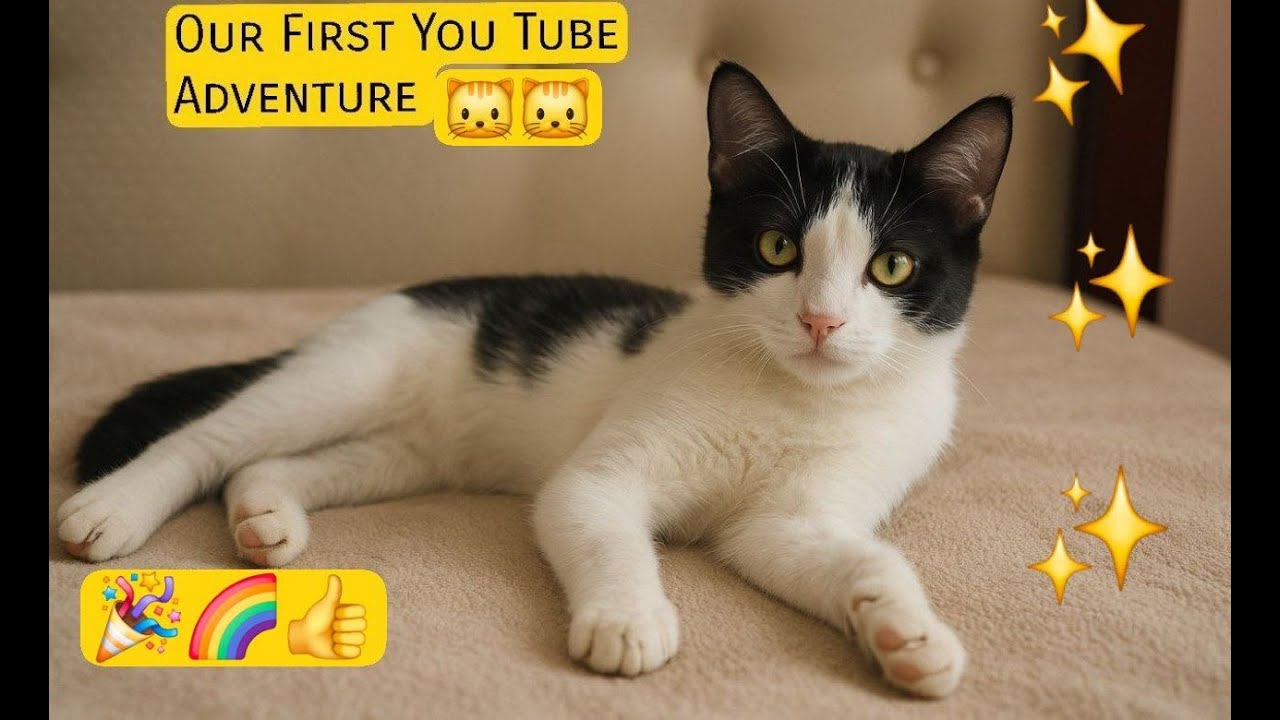 Rescued a Stray Cat & Creating Art Together! 🐱✨  Our First YouTube Adventure
