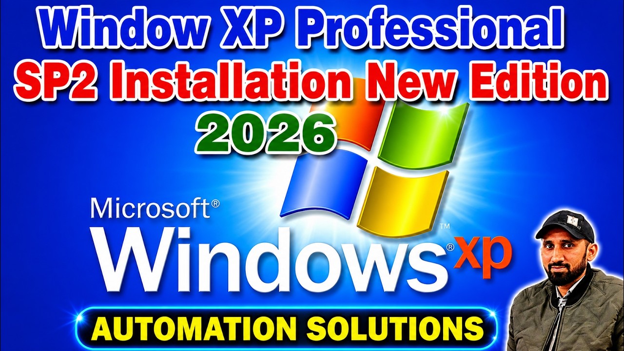 Microsoft Window XP Professional SP2 Installation New Edition 2026