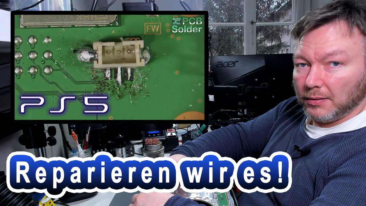 PS5 Lüfter Connector Abgerissen bei Reinigung. Keine große Sache, reparieren wir es. | PCB Solder