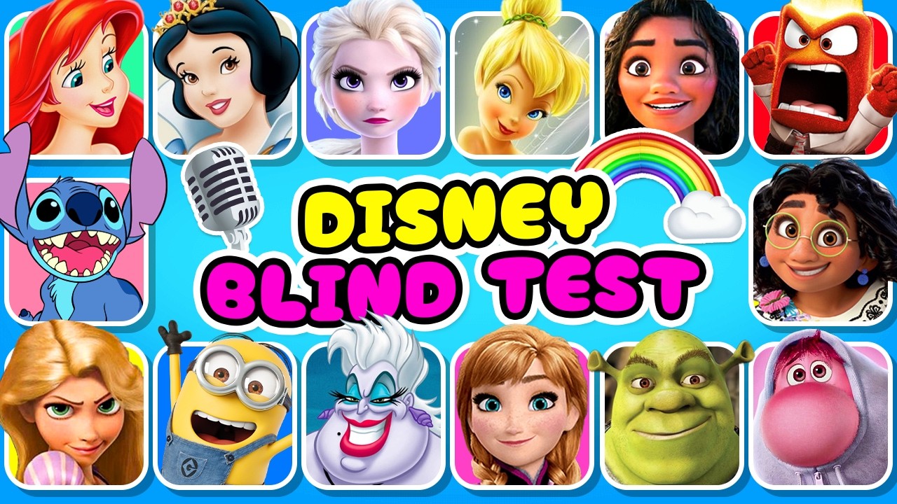 DEVINE 50 CHANSONS sp&eacute;cial DISNEY🎤🌺🎬 | Blind Test | Les Minions, Vaiana, Raiponce, Elsa