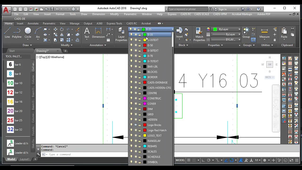 Part 1: Automatic detailing of pad footing with Cad RC.