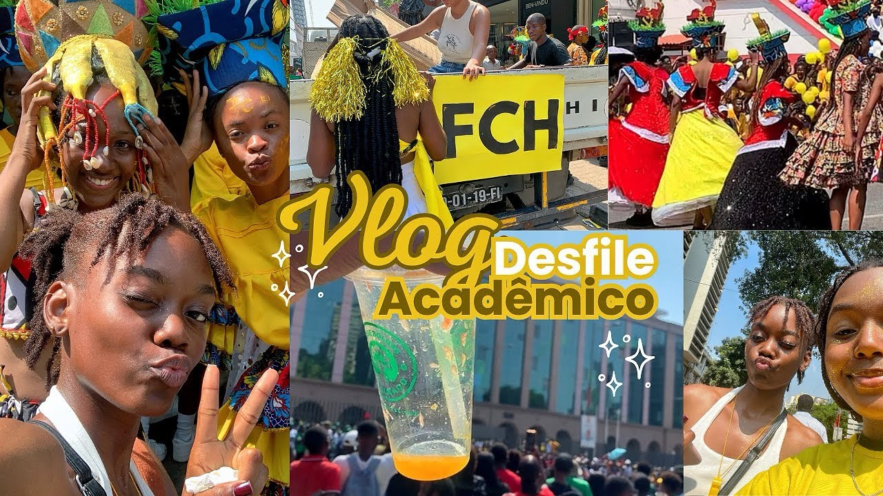 Vlog | DESFILE ACADÊMICO💛💚💙❤️ da Universidade Católica de Angola 🇦🇴