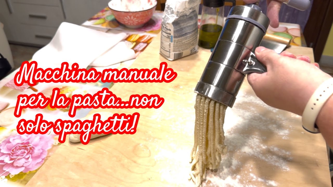 Macchina per la pasta manuale in acciaio inox non solo per spaghetti!