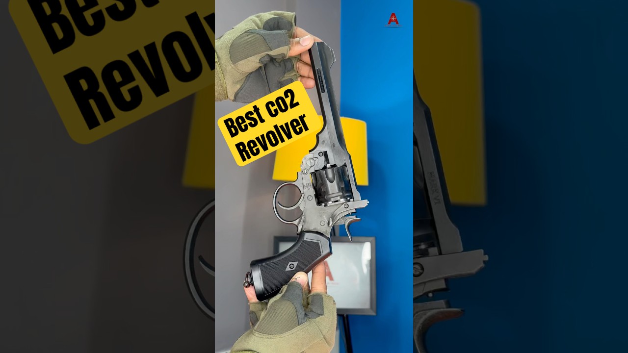 World 🌍 best co2 revolver | Webely 6 inch co2 Air gun #co2airgun #webley #airguninindia #shorts