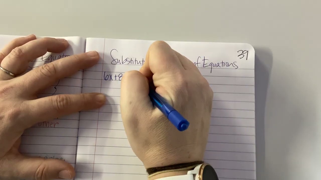 Substitution - Systems of Equations