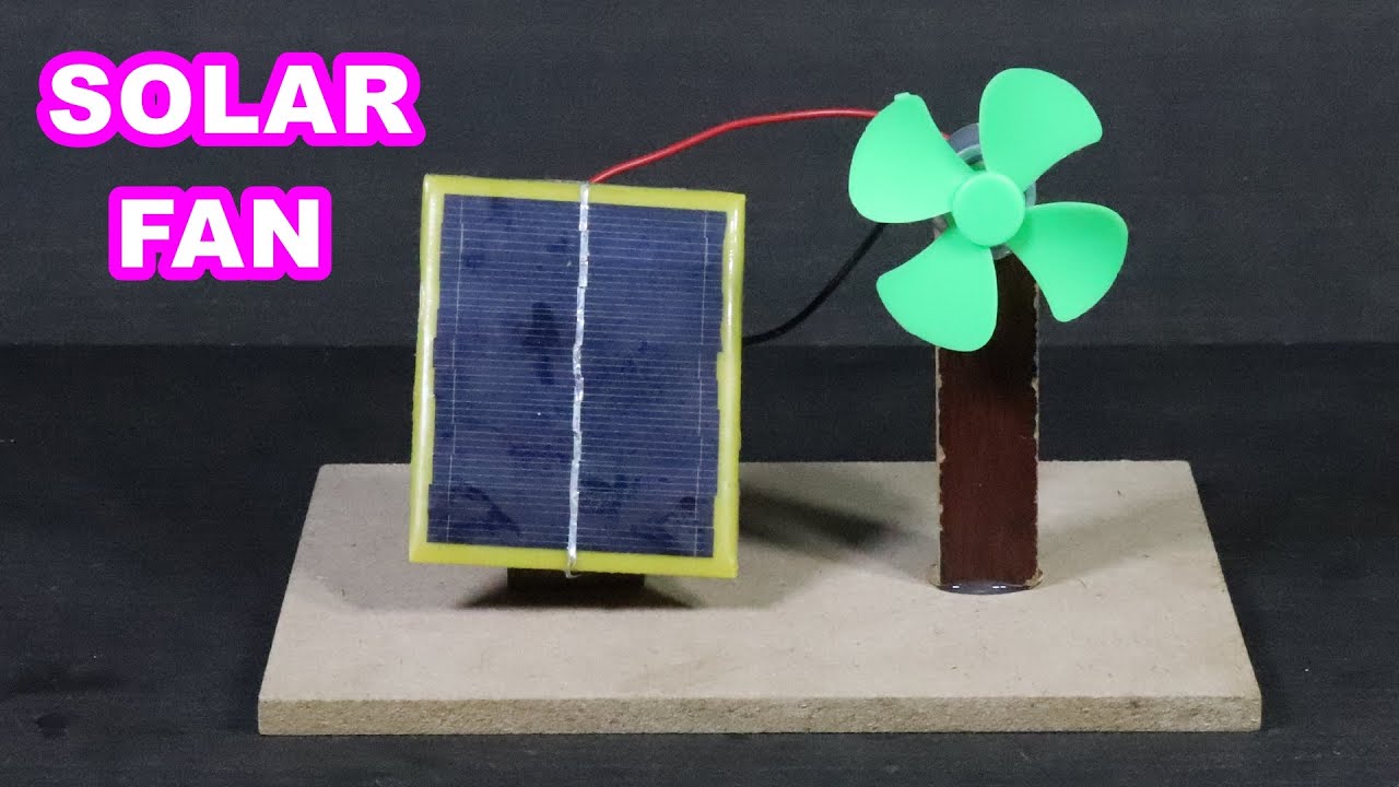 Make Solar Powered Fan Working Model for School Science Project (Step by Step Connection)