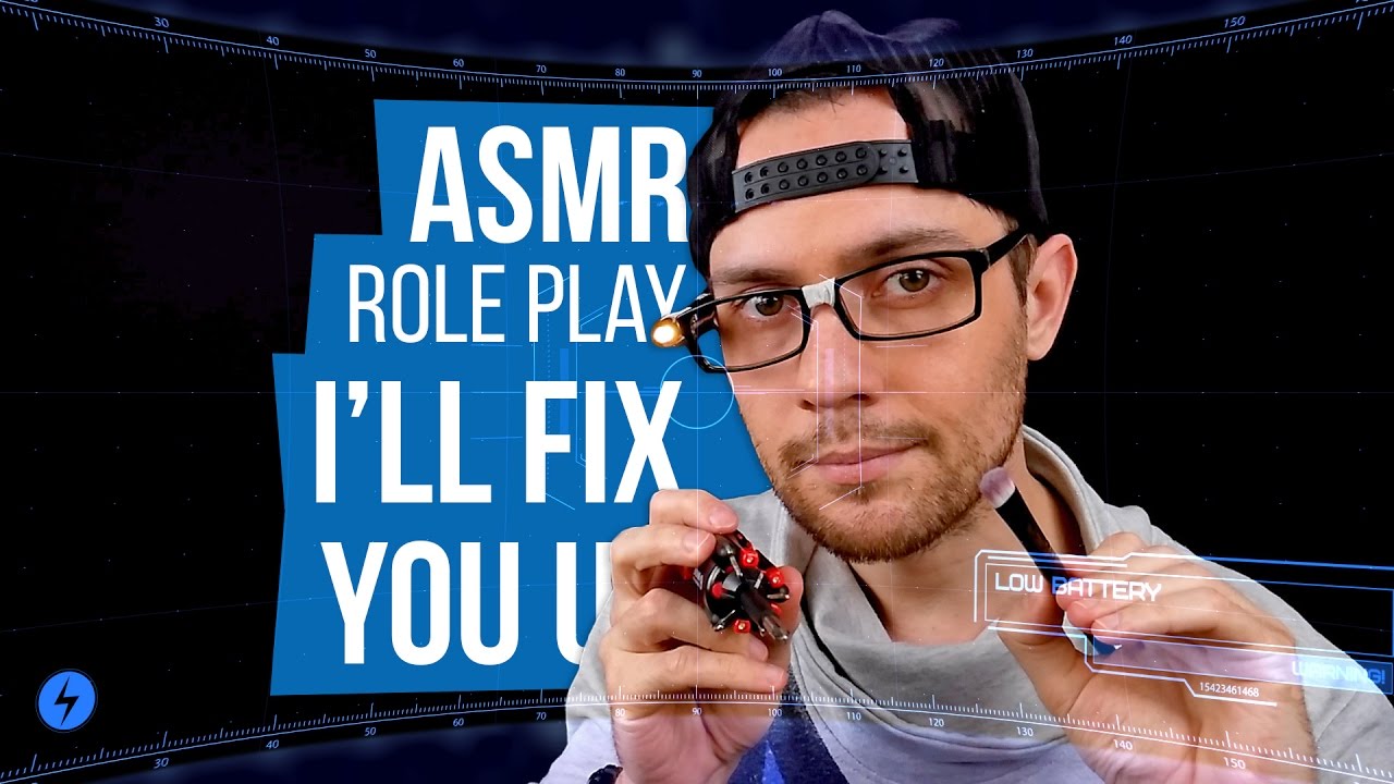 ASMR Droid Fixing (Personal Attention, Whisper, Brushing) | Sci-Fi Role Play