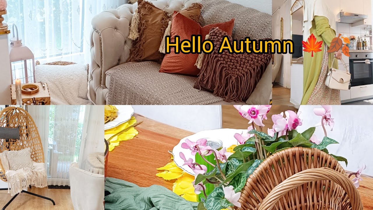 Hello Autumn 🍂 🍁 ديكور الخريف بألوان الطبيعة الهادئةطيبت اكلة تقليدية 😊