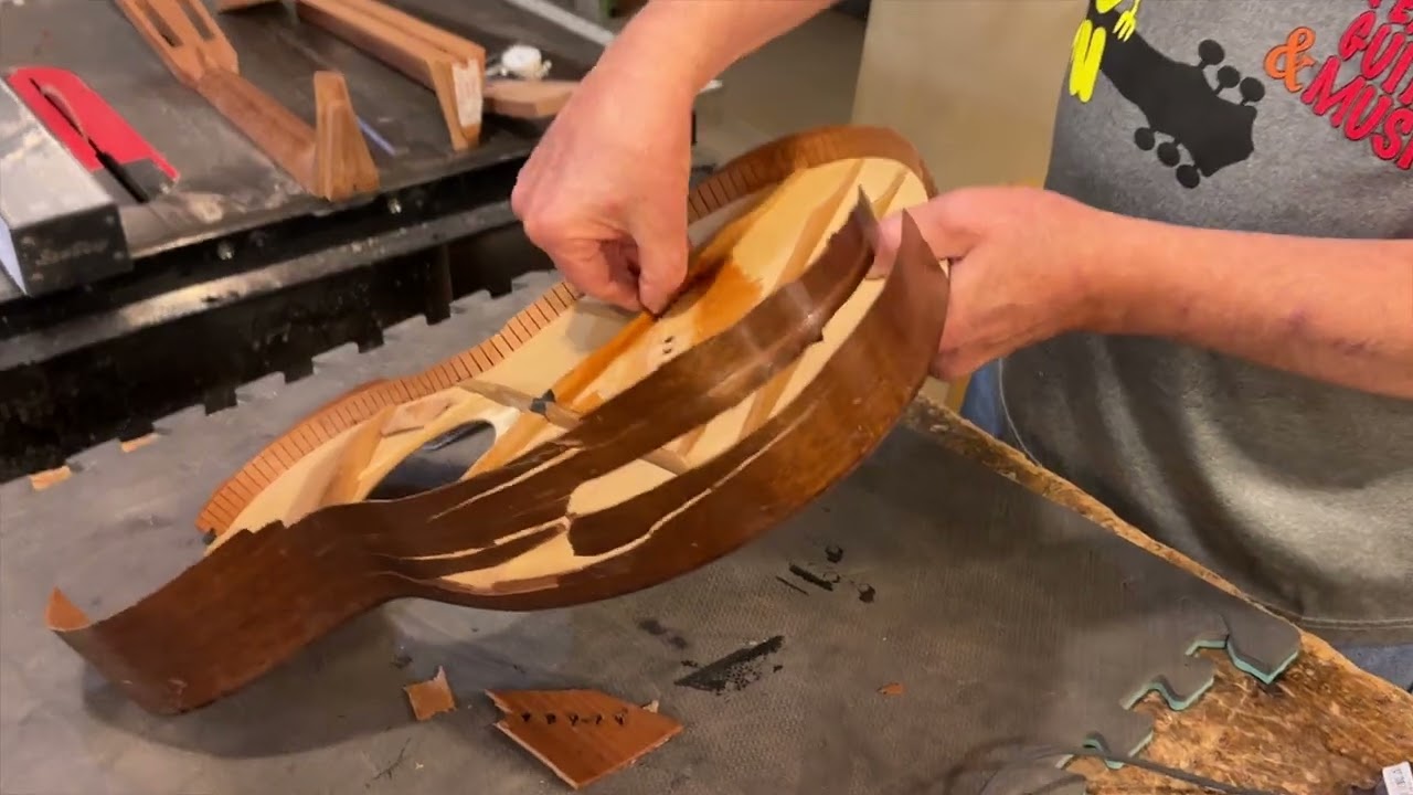 Blues Creek Guitars - How to Remove a Bridge Plate without Heat
