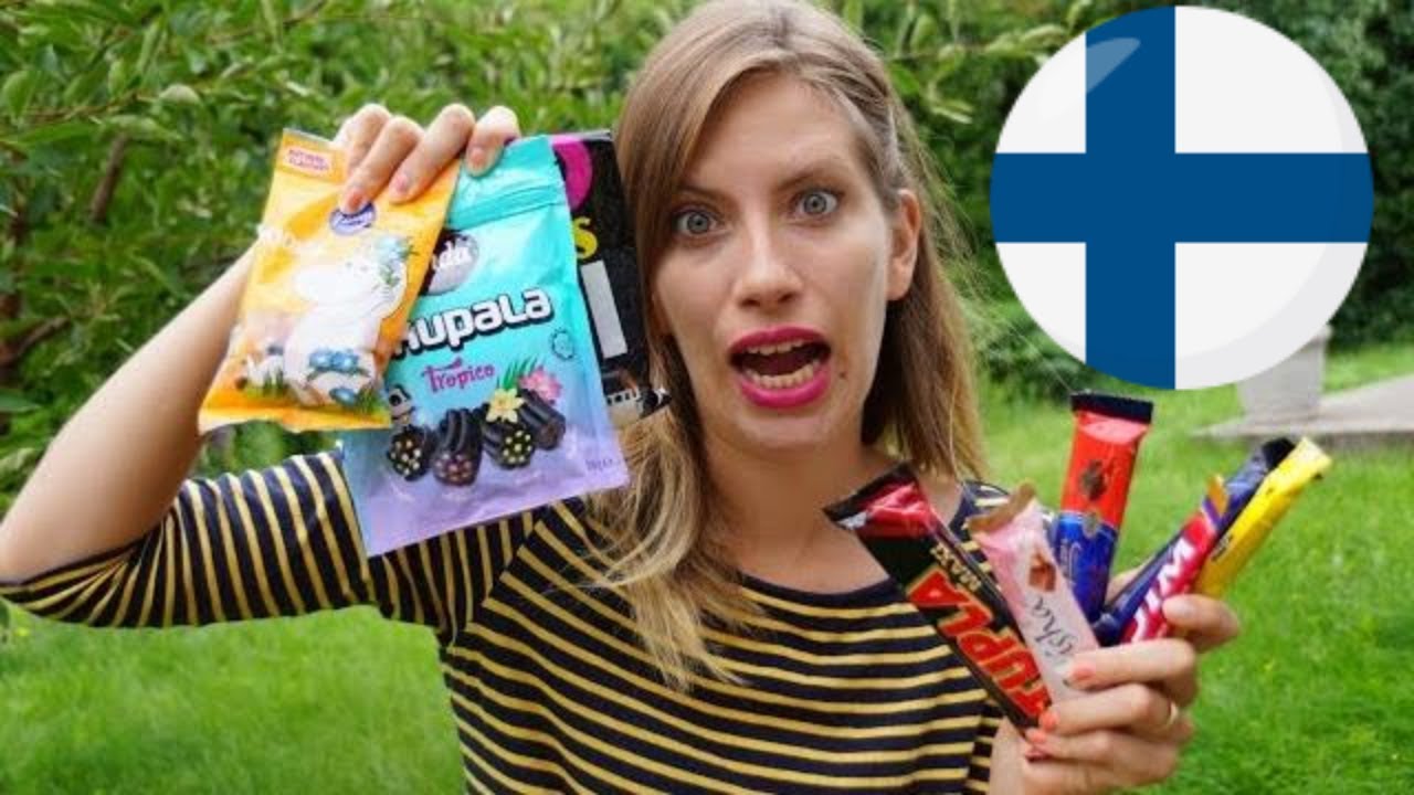 Trying Finnish Food Taste Test Challenge: (Finnish Salmiakki, Finnish Chocolate and Finnish Snacks)
