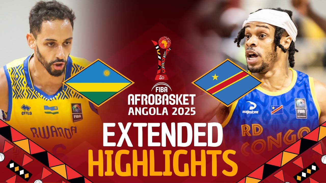 Rwanda 🇷🇼 vs Congo DR 🇨🇩 | Extended Highlights | #AfroBasket 2025