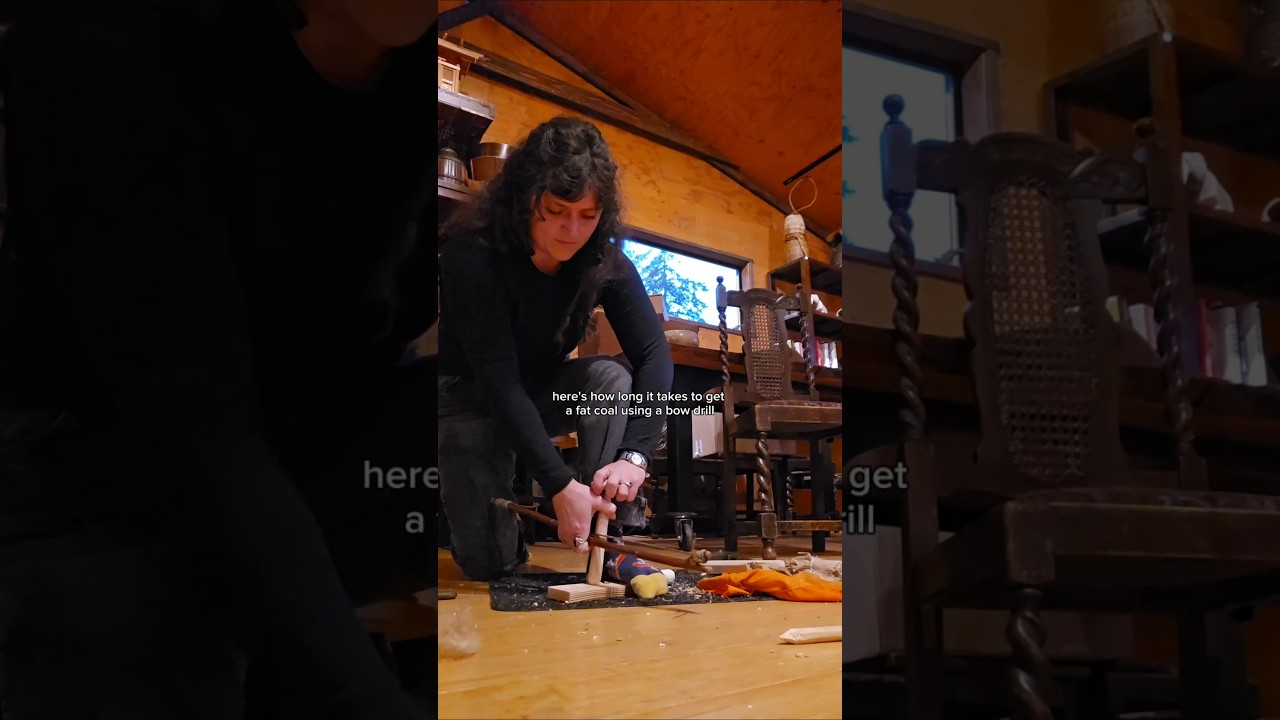 How to Bust a Coal with a Bow Drill | #bowdrill #frictionfire #wildernesssurvival #primitiveskills