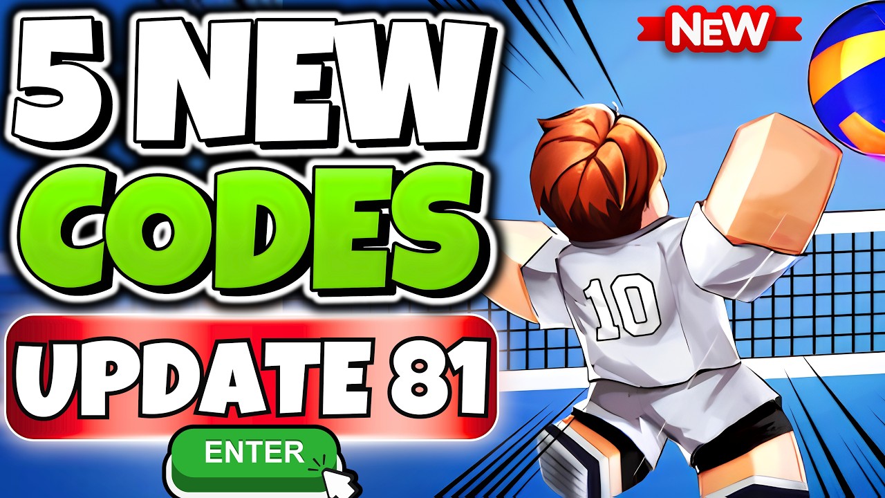 *НОВЫЕ КОДЫ* ВСЕ РАБОЧИЕ КОДЫ ОБНОВЛЕНИЯ 81 ДЛЯ VOLLEYBALL LEGENDS В ROBLOX &mdash; АВГУСТ 2026 | КОДЫ VBL