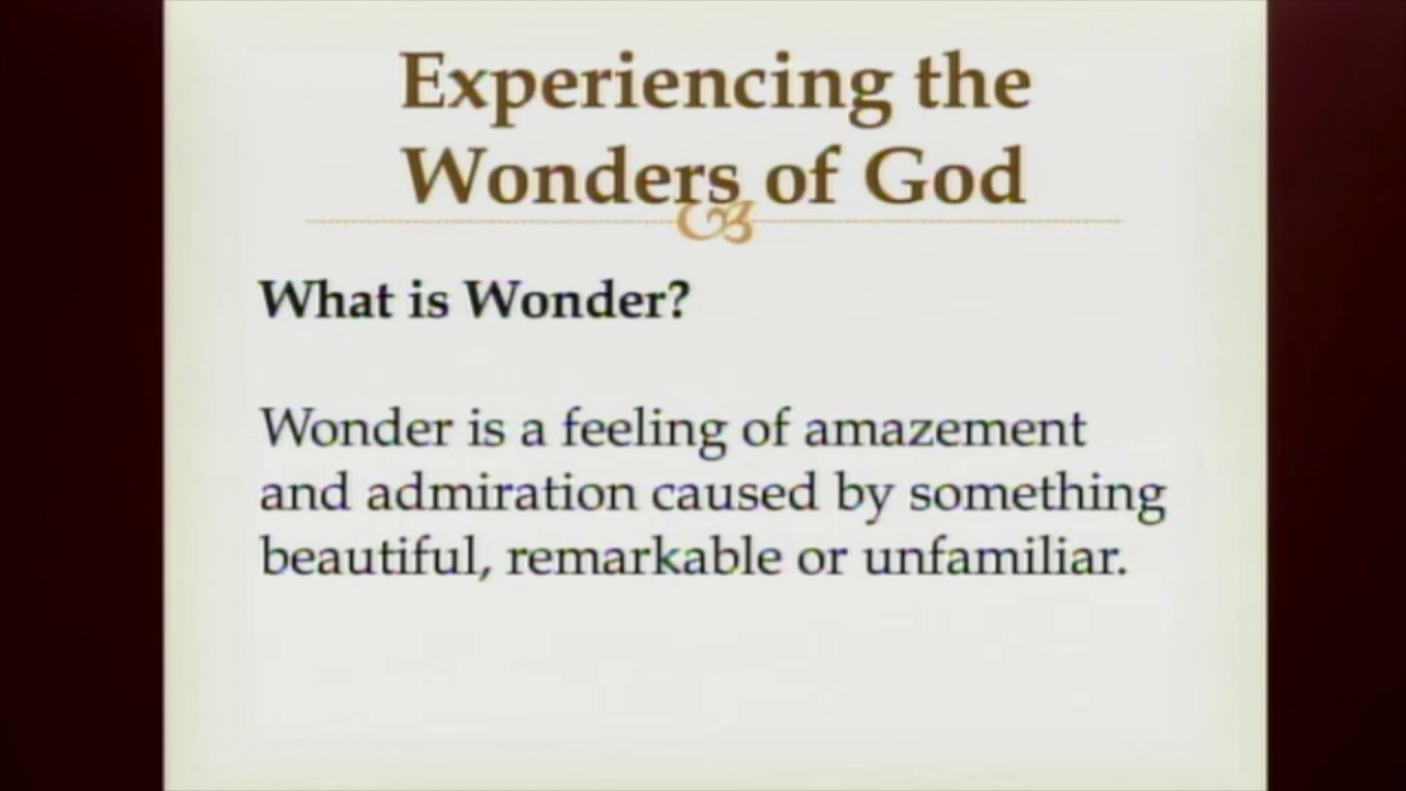 Experiencing the wonders of God - Pastor George Irabor
