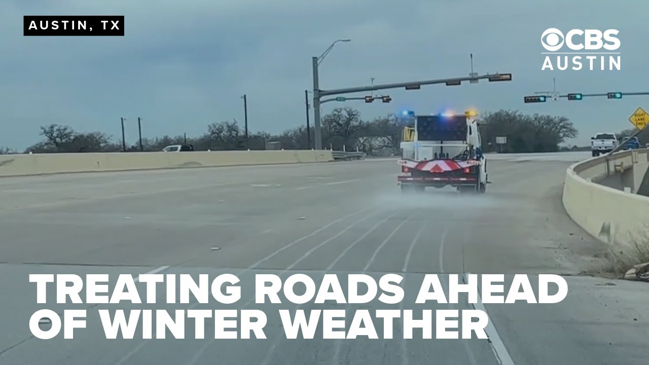 TxDOT Pre-Treats Central Texas Roads Before Winter Storm