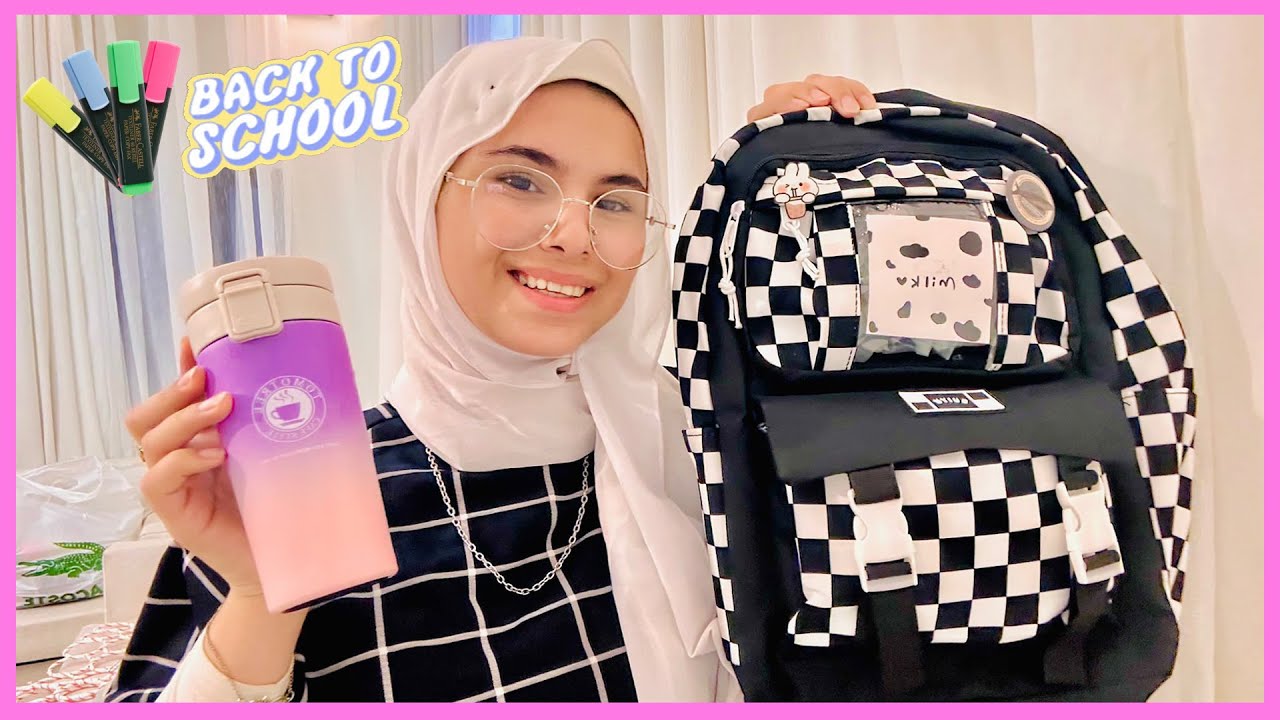عرض مشترياتي للمدرسة 2024 || سلسلة العودة للمدارس || 📒🎒