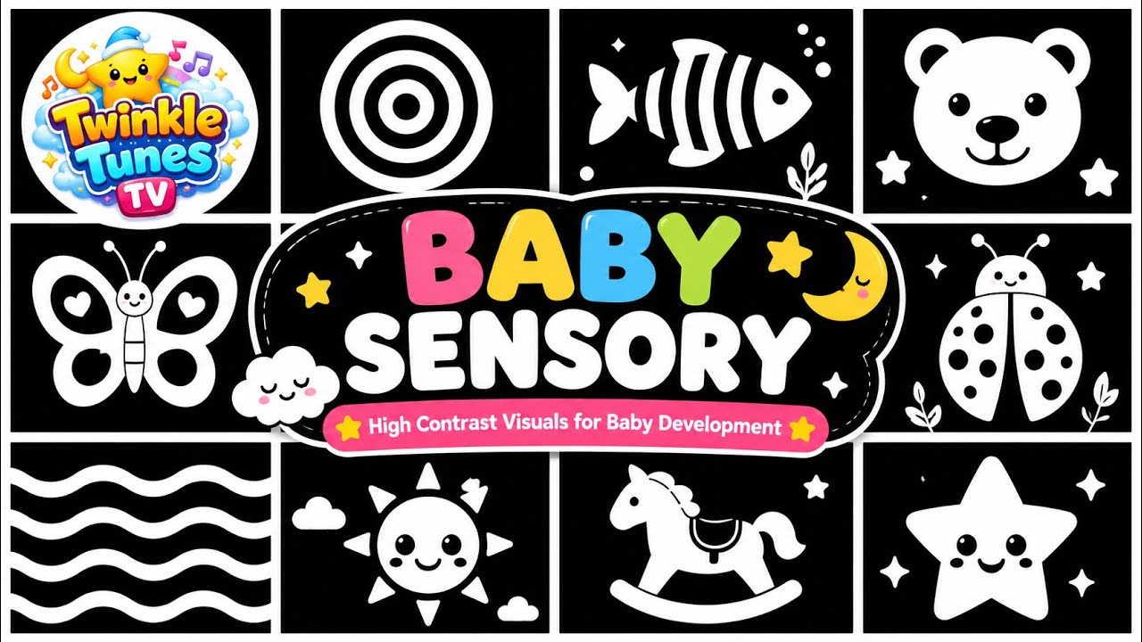 Sensory Video for New Borns | Twinkle Twinkle | Sleep Music for Babies | Calm | Twinkle Tunes TV