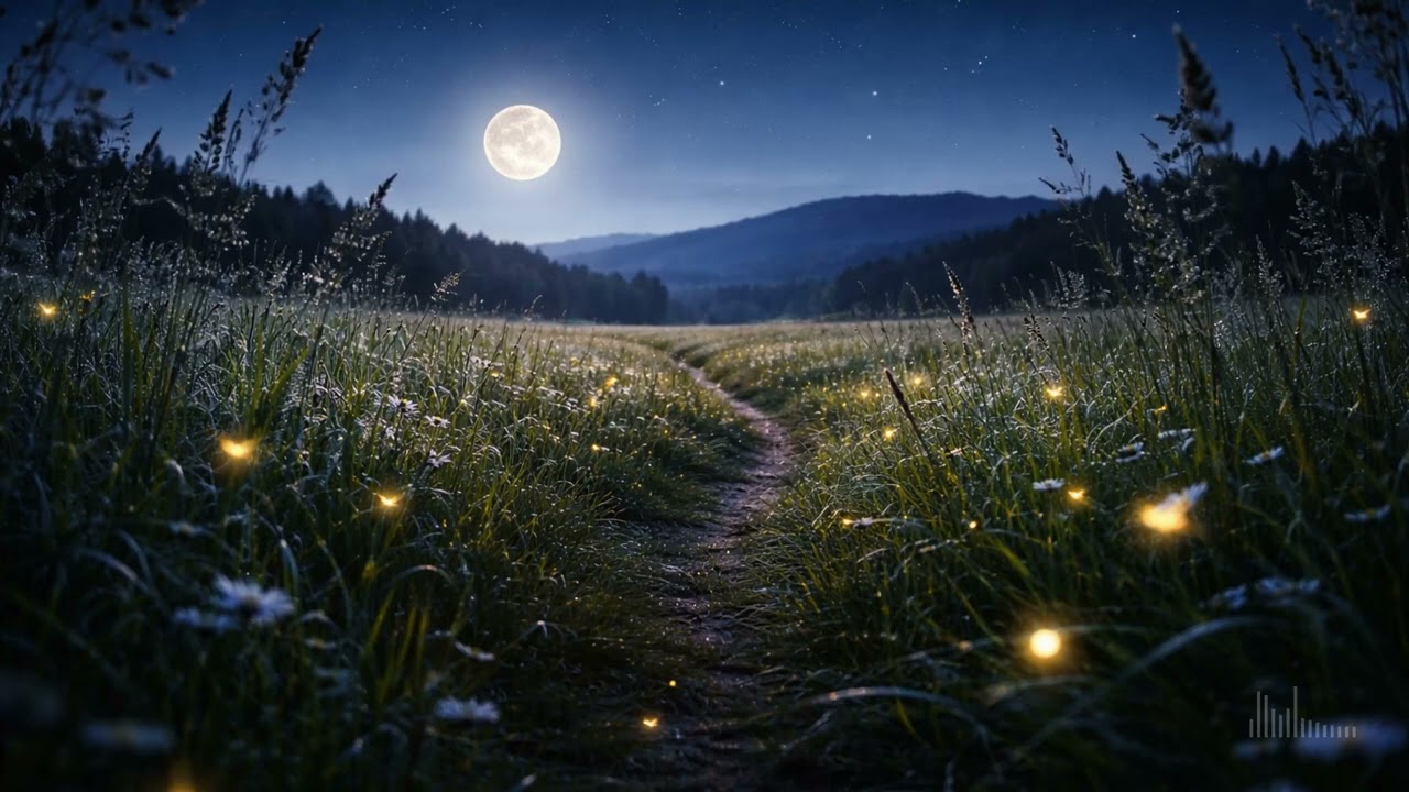 Moonlit Meadow ☁️ Dreamy BGM [3 Hours] - music to relax/study to