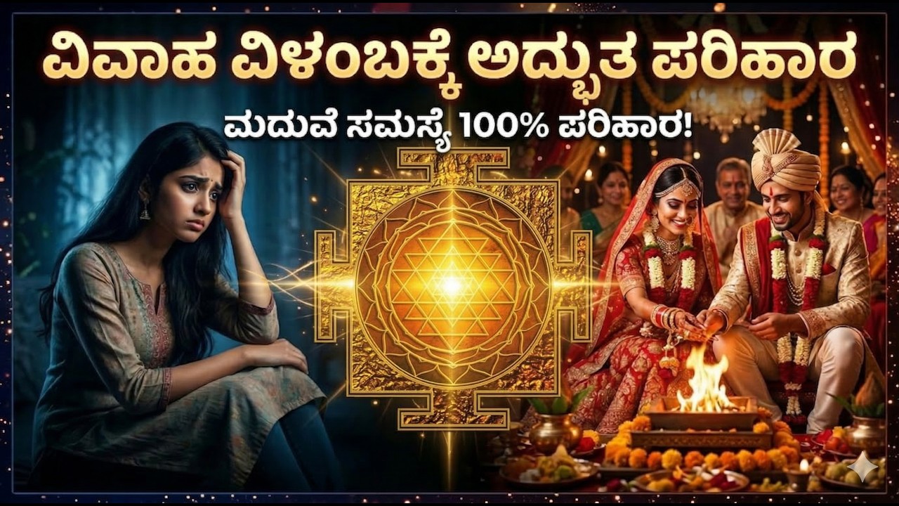 ವಿವಾಹ ವಿಳಂಬಕ್ಕೆ ಅದ್ಭುತ ಪರಿಹಾರ | ಮದುವೆ ಸಮಸ್ಯೆ 100% ಪರಿಹಾರ!