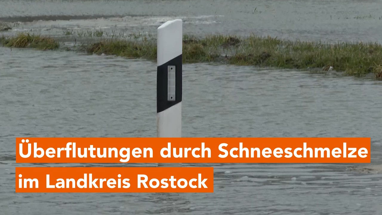 Schneeschmelze: Kampf gegen Überschwemmungen im Landkreis Rostock