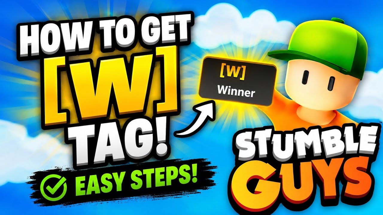 100% real trick for how to get the [W] tag in stumble guys||real||tricks||[W] tag