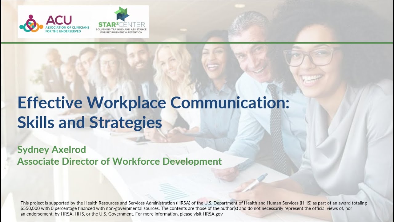 Communication & Conflict: STAR² Center Webinar Series - Session 1